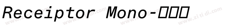 Receiptor Mono字体转换